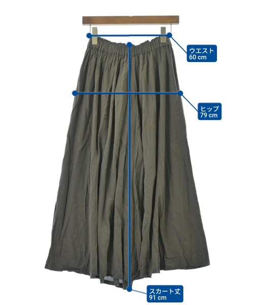 khaju（カージュ）ロング・マキシ丈スカート カーキ サイズ:-(M位) レディース/2200620944069
