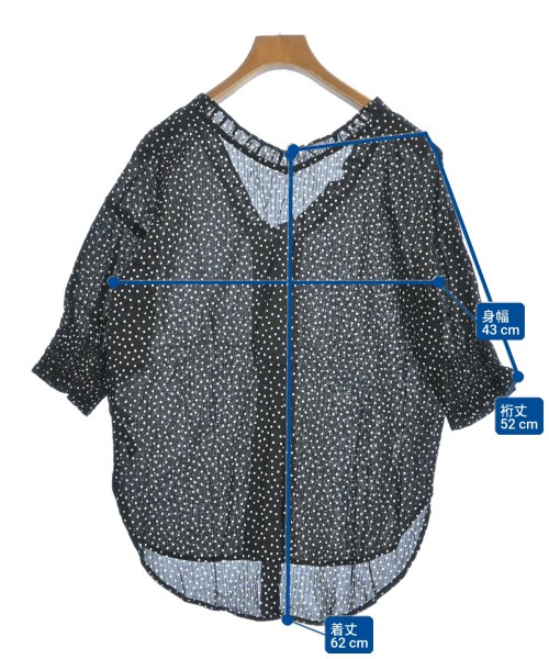 khaju（カージュ）ブラウス 黒 サイズ:F レディース/2200619929053