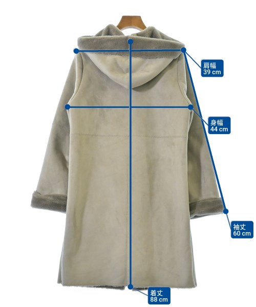 khaju（カージュ）ムートンコート グレー サイズ:38(M位) レディース/2200642403018