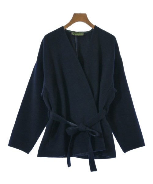 LA MARINE FRANCAISE(マリンフランセーズ)ステンカラーコート 紺 サイズ:-(M位)/2200640718015
