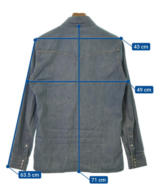 REMI RELIEF（レミレリーフ）カジュアルシャツ 青 サイズ:M メンズ/2200497332051