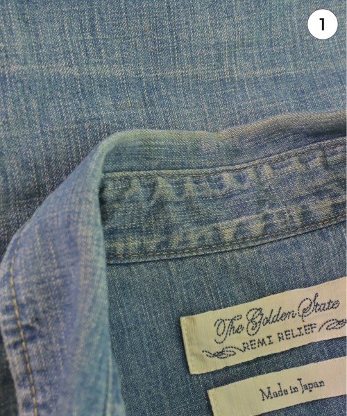 REMI RELIEF（レミレリーフ）カジュアルシャツ 青 サイズ:M メンズ/2200497332051