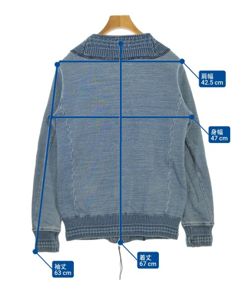 REMI RELIEF（レミレリーフ）カーディガン 青 サイズ:S メンズ/2200621866018