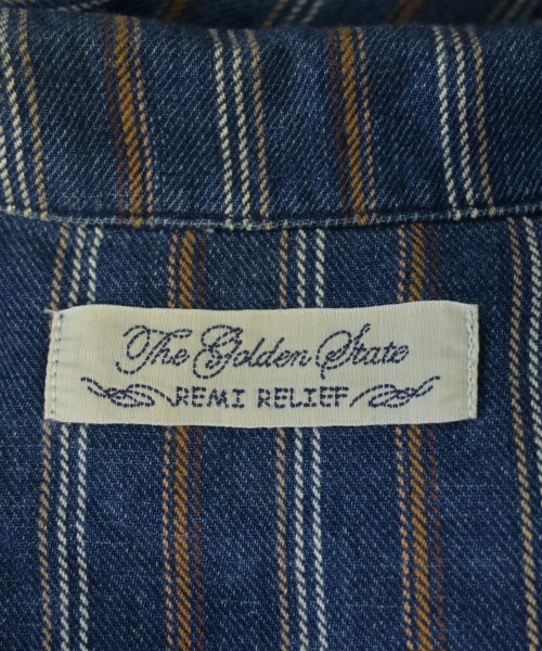 REMI RELIEF（レミレリーフ）カジュアルシャツ 紺 サイズ:L メンズ/2200633916190