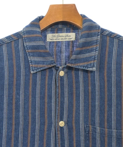 REMI RELIEF（レミレリーフ）カジュアルシャツ 紺 サイズ:L メンズ/2200633916190