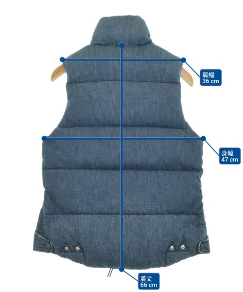 REMI RELIEF（レミレリーフ）ダウンジャケット/ダウンベスト 紺 サイズ:S メンズ/2200631348030