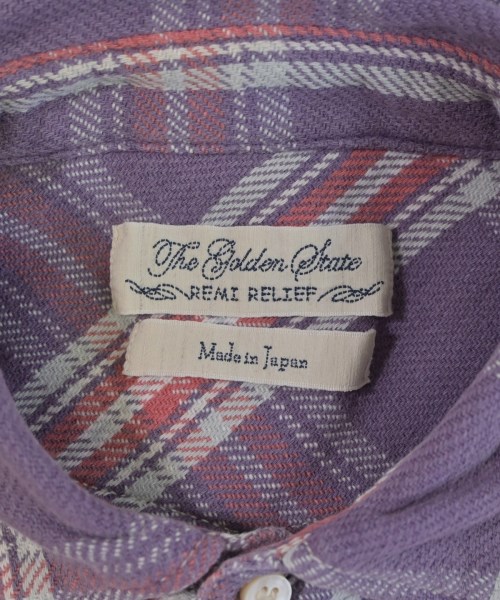 REMI RELIEF（レミレリーフ）カジュアルシャツ 紫 サイズ:S メンズ/2200641081040