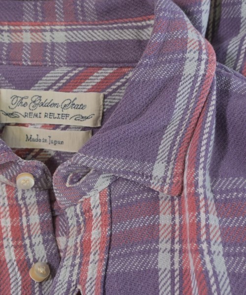 REMI RELIEF（レミレリーフ）カジュアルシャツ 紫 サイズ:S メンズ/2200641081040
