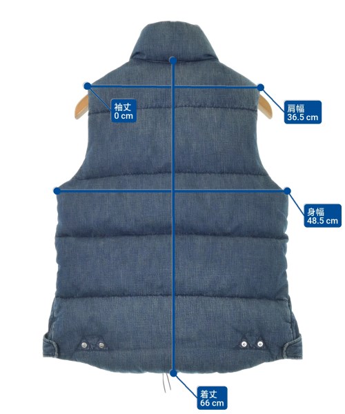 REMI RELIEF（レミレリーフ）ダウンジャケット/ダウンベスト 紺 サイズ:S メンズ/2200618244027