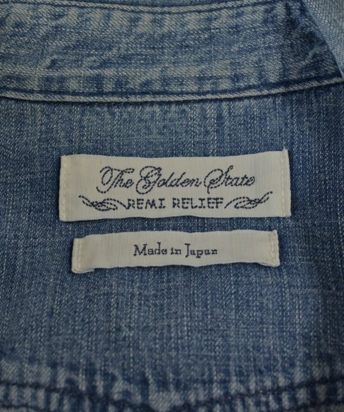 REMI RELIEF（レミレリーフ）カジュアルシャツ 青 サイズ:L メンズ/2200632425013