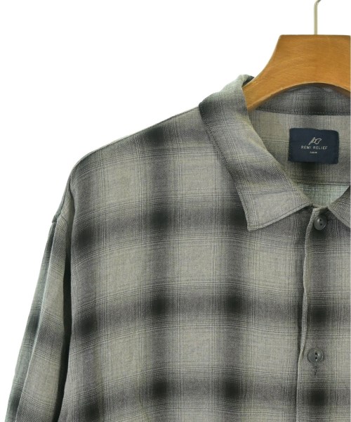 REMI RELIEF（レミレリーフ）カジュアルシャツ グレー サイズ:XL メンズ/2200675797016