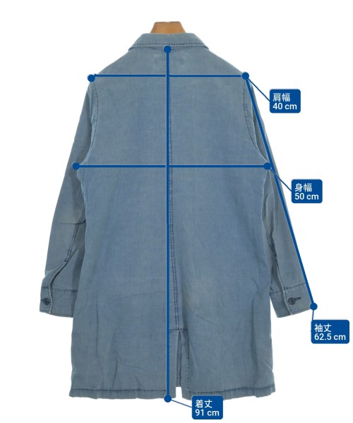 REMI RELIEF（レミレリーフ）ステンカラーコート 青 サイズ:S メンズ/2200648203025