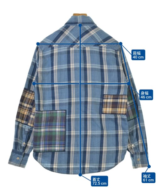 REMI RELIEF（レミレリーフ）カジュアルシャツ 青 サイズ:S メンズ/2200660391021