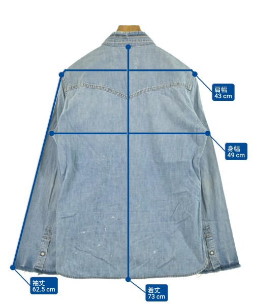 REMI RELIEF（レミレリーフ）カジュアルシャツ 青 サイズ:L メンズ/2200645420067