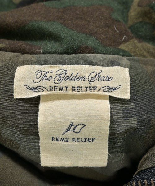 REMI RELIEF（レミレリーフ）ダウンジャケット/ダウンベスト カーキ サイズ:-(L位) メンズ/2200663706013