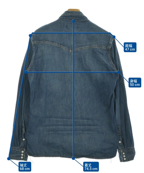 REMI RELIEF（レミレリーフ）カジュアルシャツ 紺 サイズ:XL メンズ/2200665391064