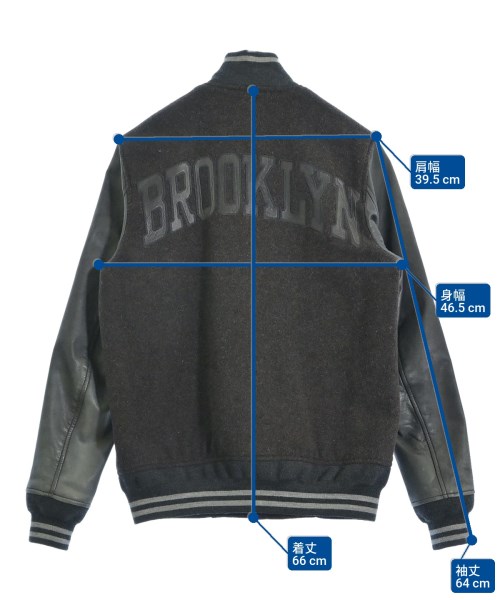 REMI RELIEF（レミレリーフ）スタジャン 茶 サイズ:S メンズ/2200669329049