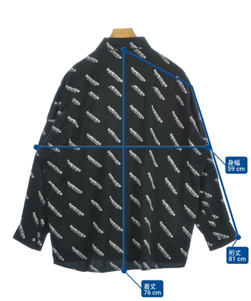 SHAREEF（シャリーフ）カジュアルシャツ 黒 サイズ:1(S位) メンズ/2200552530194