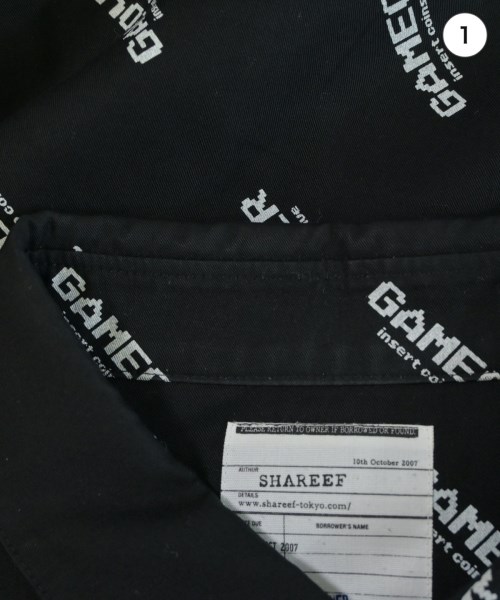 SHAREEF（シャリーフ）カジュアルシャツ 黒 サイズ:1(S位) メンズ/2200552530194