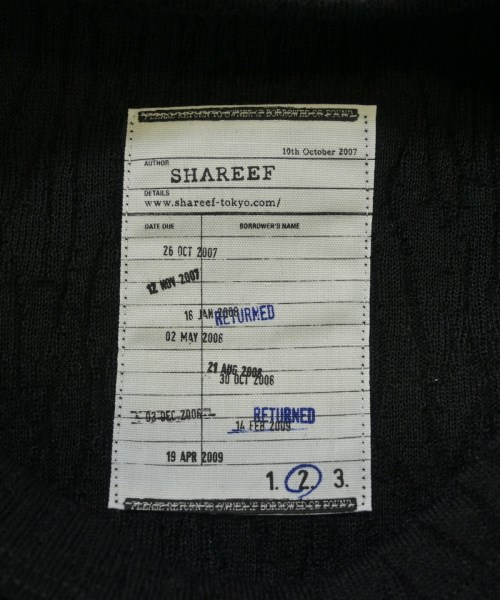 SHAREEF（シャリーフ）Tシャツ・カットソー 黒 サイズ:2(M位) メンズ/2200616185056