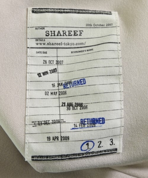 SHAREEF（シャリーフ）カジュアルシャツ グレー サイズ:1(S位) メンズ/2200615620251