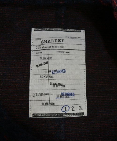 SHAREEF（シャリーフ）ニット・セーター 紺 サイズ:1(S位) メンズ/2200671472023