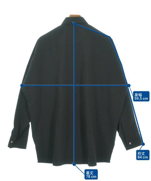 SHAREEF（シャリーフ）カジュアルシャツ 黒 サイズ:2(M位) メンズ/2200669291131