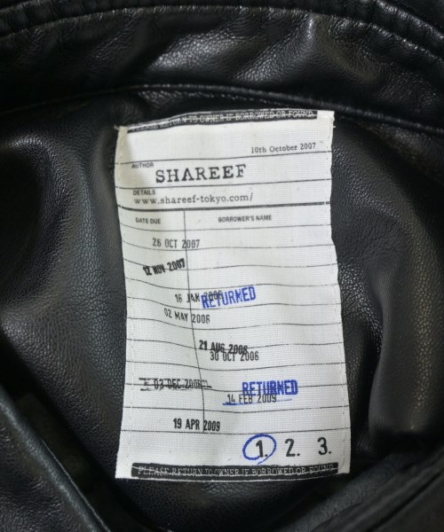 SHAREEF（シャリーフ）カジュアルシャツ 黒 サイズ:1(S位) メンズ/2200685641101