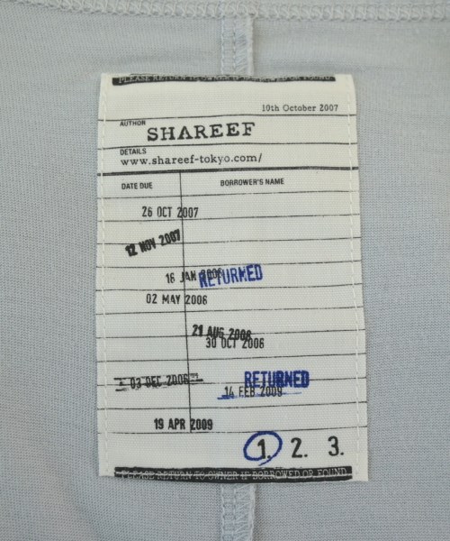 SHAREEF（シャリーフ）Tシャツ・カットソー 青 サイズ:1(S位) メンズ/2200692738184