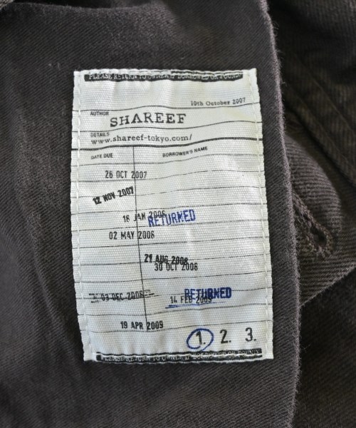 SHAREEF（シャリーフ）デニムパンツ 茶 サイズ:1(S位) メンズ/2200698678057