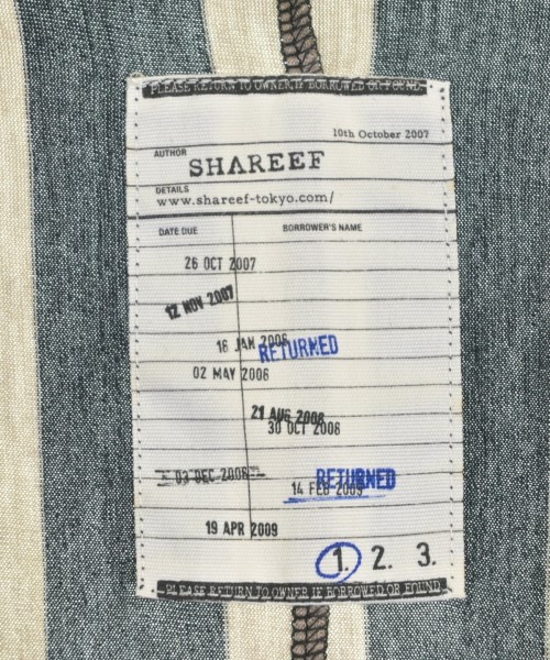 SHAREEF（シャリーフ）Tシャツ・カットソー 黒 サイズ:1(S位) メンズ/2200698678064