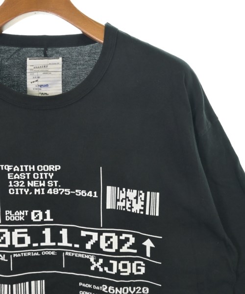 SHAREEF（シャリーフ）Tシャツ・カットソー 黒 サイズ:1(S位) メンズ/2200645528046