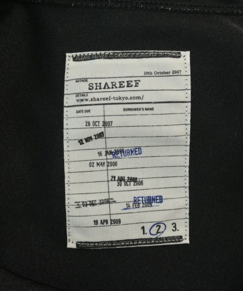 SHAREEF（シャリーフ）Tシャツ・カットソー 黒 サイズ:2(M位) メンズ/2200659912060