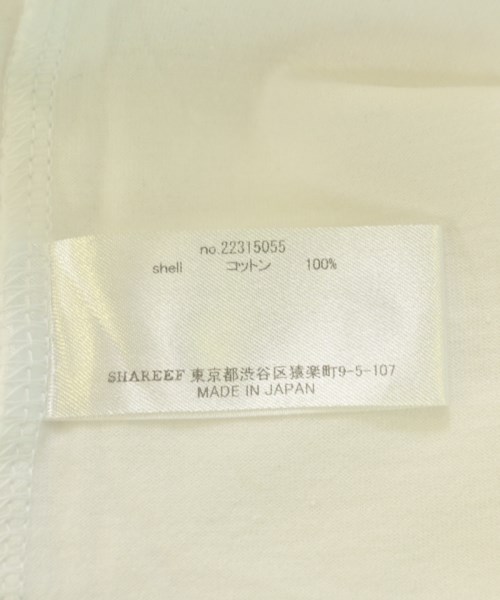 SHAREEF（シャリーフ）Tシャツ・カットソー 白 サイズ:2(M位) メンズ/2200730735021