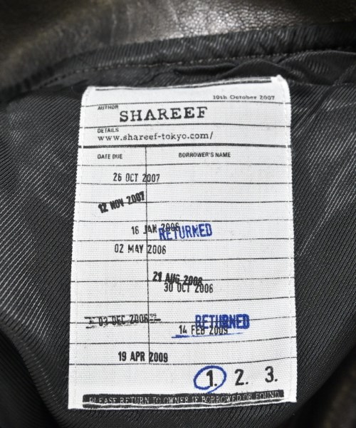 SHAREEF（シャリーフ）ライダース 茶 サイズ:-(XXL位) メンズ/2200686884064
