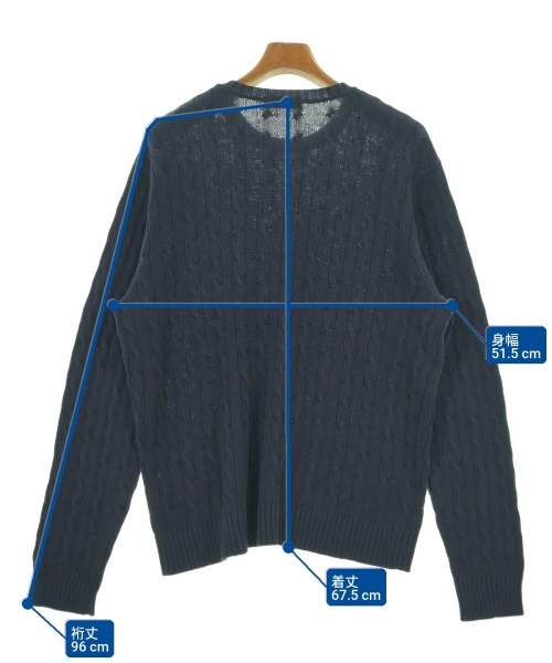 J.CREW（ジェイクルー）ニット・セーター 紺 サイズ:L メンズ/2200632800087