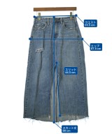 one tea spoon（ワンティースプーン）ロング・マキシ丈スカート 青 サイズ:24(S位) レディース/2200707901015