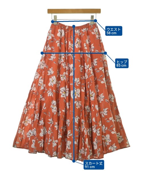MARIHA（マリハ）ロング・マキシ丈スカート オレンジ サイズ:36(S位) レディース/2200610879036