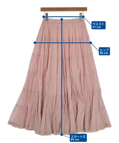 MARIHA（マリハ）ロング・マキシ丈スカート ピンク サイズ:36(S位) レディース/2200620661027