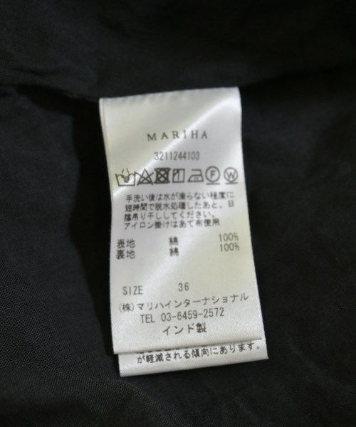 MARIHA（マリハ）ワンピース 黒 サイズ:36(S位) レディース/2200712533027