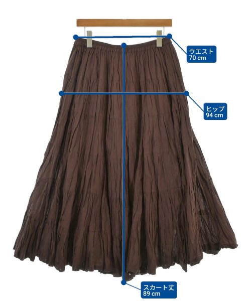 MARIHA（マリハ）ロング・マキシ丈スカート 茶 サイズ:36(S位) レディース/2200646517032