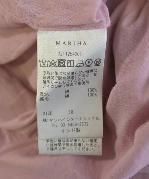 MARIHA（マリハ）ワンピース ピンク サイズ:38(M位) レディース/2200725113056