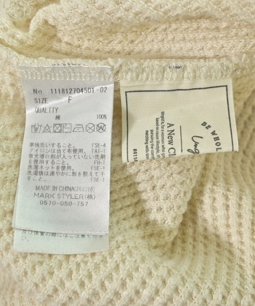 UNGRID（アングリッド）Tシャツ・カットソー 白 サイズ:F レディース/2200718982072