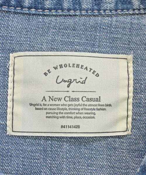 UNGRID（アングリッド）カジュアルシャツ 青 サイズ:F レディース/2200664169169