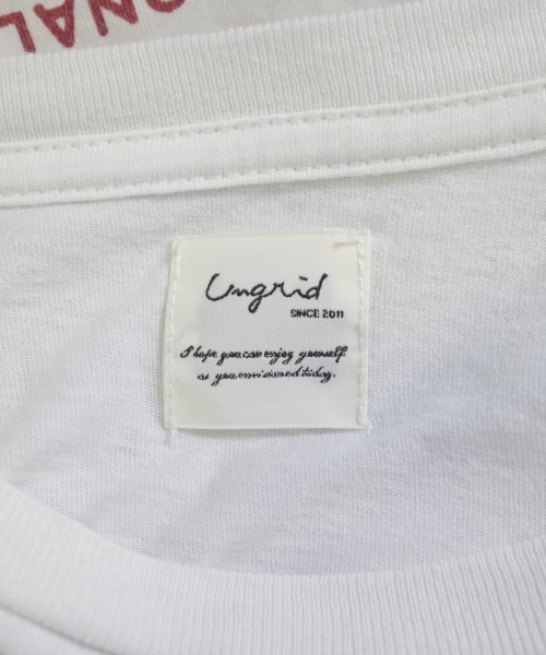 UNGRID（アングリッド）Tシャツ・カットソー 白 サイズ:F レディース/2200723976059