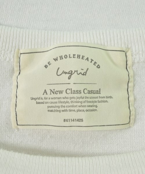 UNGRID（アングリッド）Tシャツ・カットソー 白 サイズ:F レディース/2200729908092