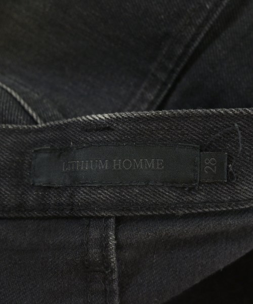 LITHIUM HOMME（リチウムオム）デニムパンツ 黒 サイズ:28(S位) メンズ/2200686963073