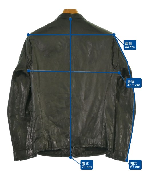 LITHIUM HOMME（リチウムオム）ライダース 黒 サイズ:2(M位) メンズ/2200658920035