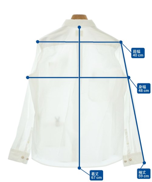 FRAPBOIS half（フラボアハーフ）カジュアルシャツ 白 サイズ:2(M位) レディース/2200675245555