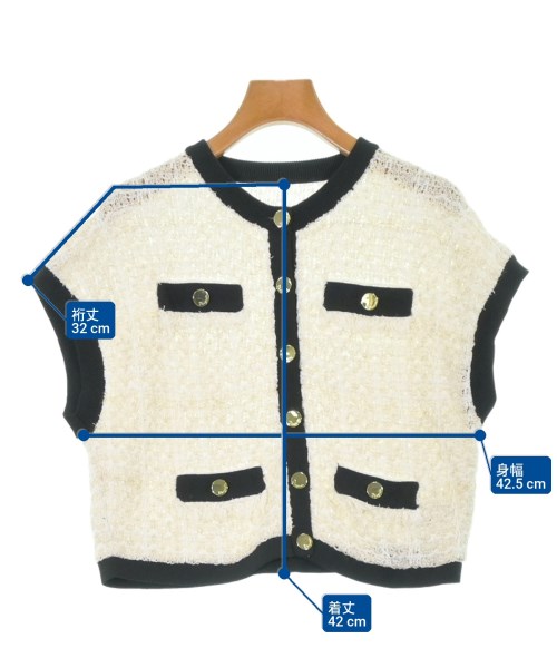 Diagram GRACE CONTINENTAL（ダイアグラムグレースコンチネンタル）カーディガン 白 サイズ:36(S位) レディース/2200627994098